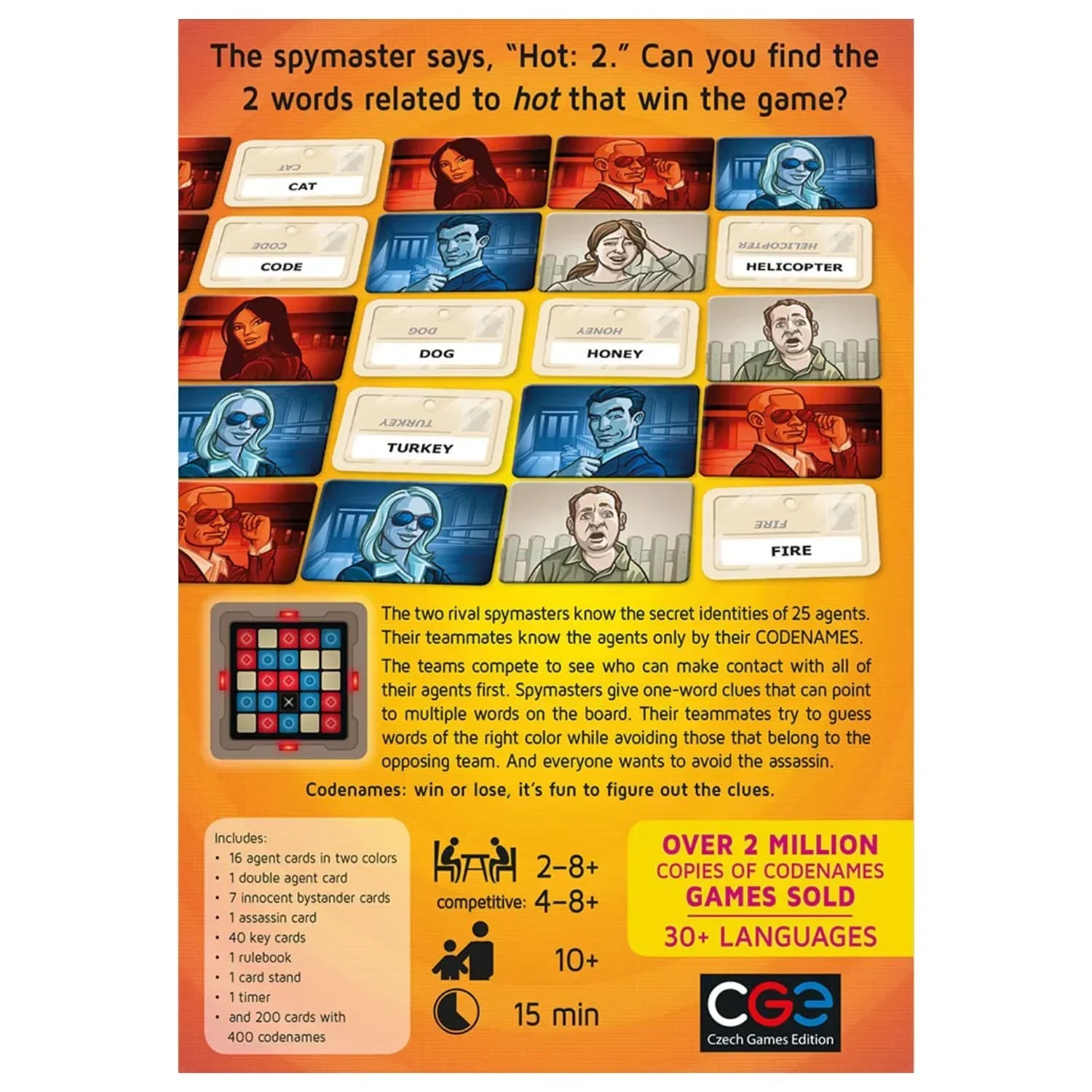 Codenames Czech Games Edition Board Game - Jaiman Toys