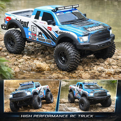 HB Toys Climbing Beast RC-11 1:10 Scale 4x4 Off-Road Remote Control Monster Truck | Blue Edition