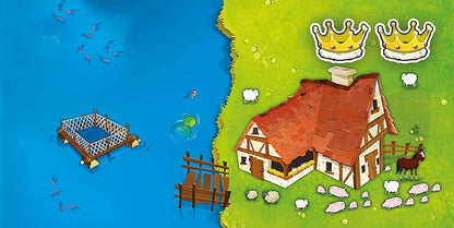 Blue Orange Games Kingdomino Strategy Board Game – Tile-Placement & Kingdom-Building Game for Family, Kids & Adults (2–4 Players, Ages 8+)