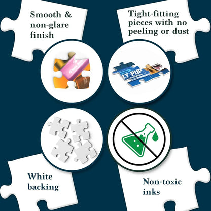 Jigsaw Puzzles for Adults and Families: The Morning Dump, 1000 Piece Puzzle, Brain-Boosting Fun for Ages 15+, Gifts for Dog Lovers (27.5" x 19.5") - Jaiman Toys