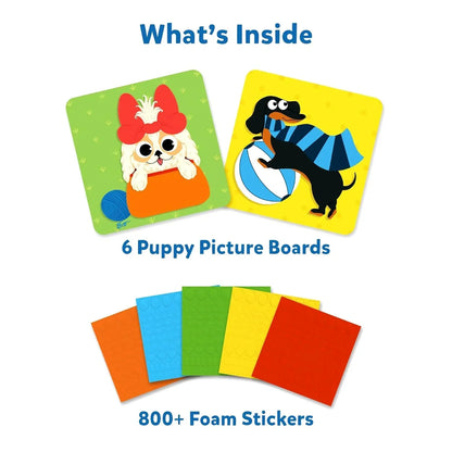 Skillmatics Art Activity - Fun With Foam Puppies, No Mess Sticker Art For Kids, Craft Kits, Diy Activity, Gifts For Boys & Girls Ages 3, 4, 5, 6, 7, Travel Toys, Multicolor - Jaiman Toys