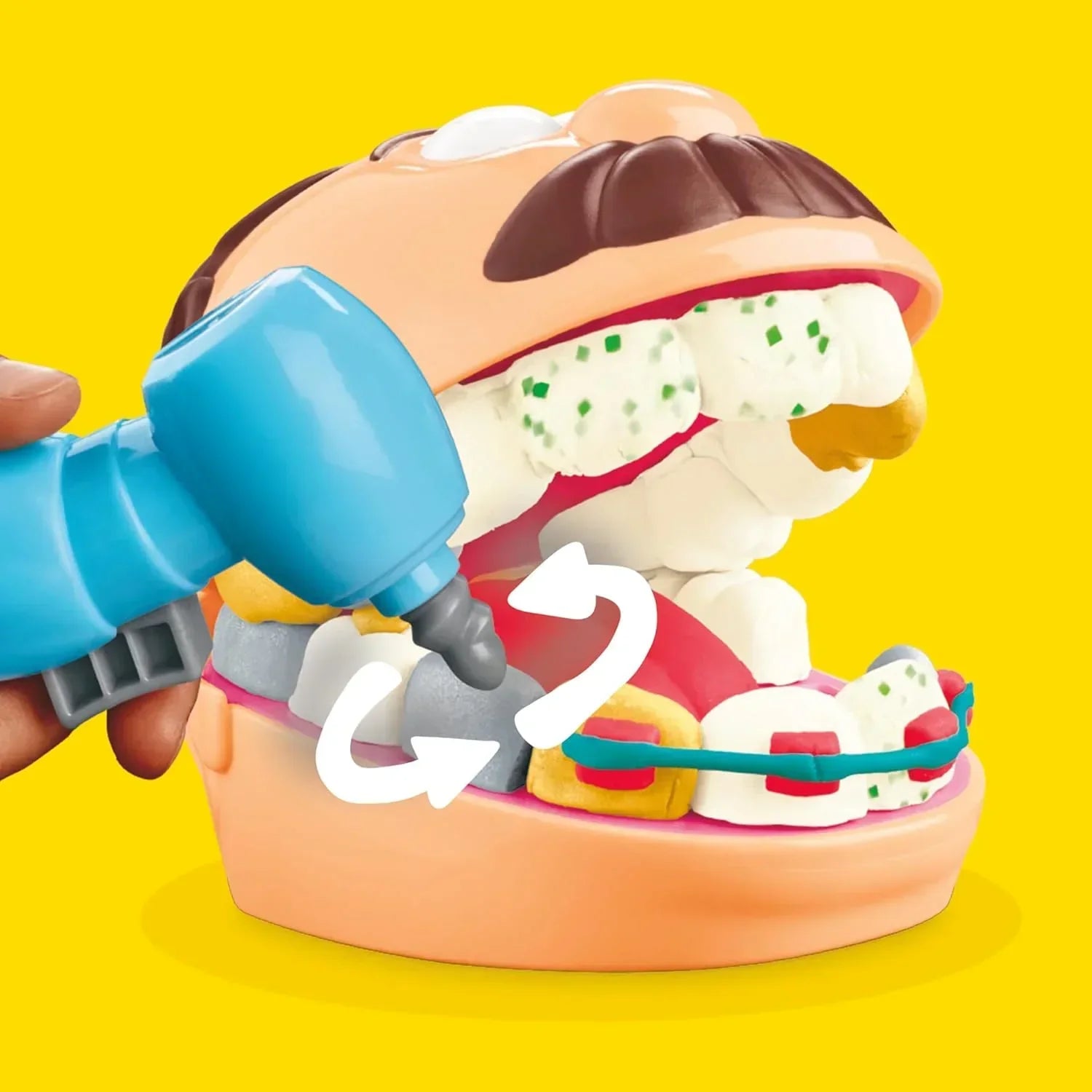 Play-Doh Fillin’ & Drillin’ Dentist Playset – Creative Tooth-Themed Fun with Tools & Non-Toxic Modeling Compound - Jaiman Toys