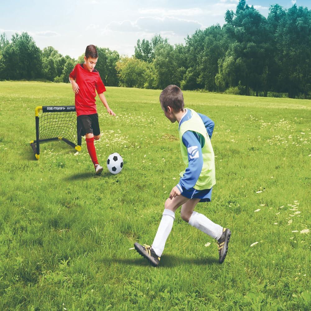 Innov8 Folding Double Mini Soccer Goalpost, Portable Training Net | Quick Setup | Durable - Jaiman Toys