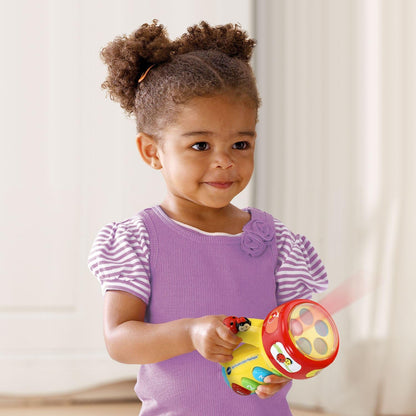 VTech Spin and Learn Color Flashlight | Interactive Educational Flashlight Toy with Colors, Numbers, Animals, Songs & Light-Up Learning for Toddlers