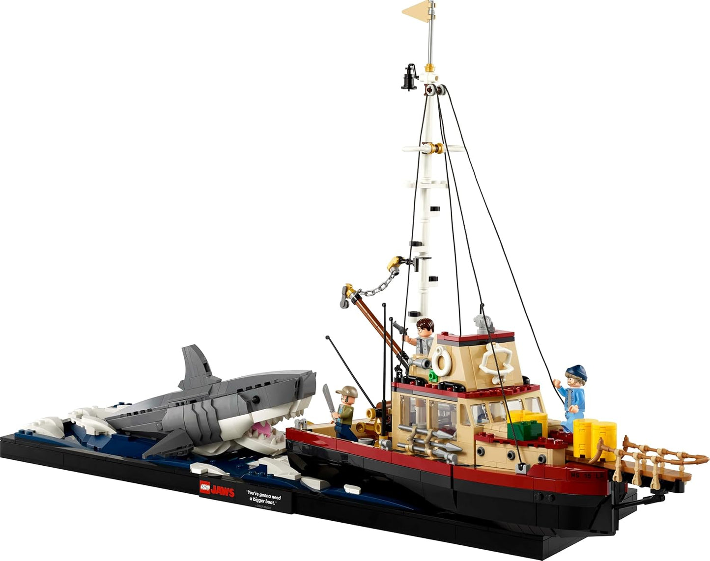 LEGO Ideas 21350 Jaws, Shark Gift for Adults (1497 Pieces)