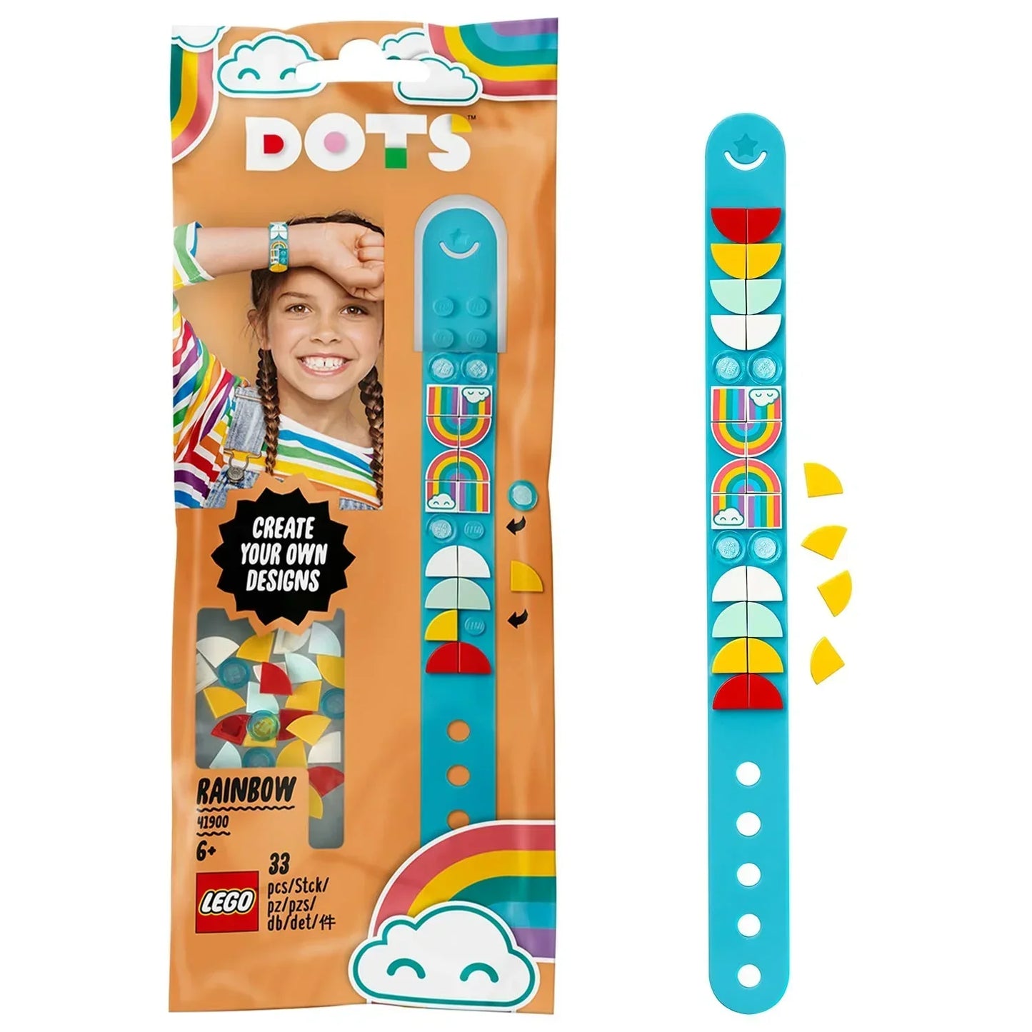 LEGO DOTS Rainbow Bracelet 41900 Kit - Jaiman Toys