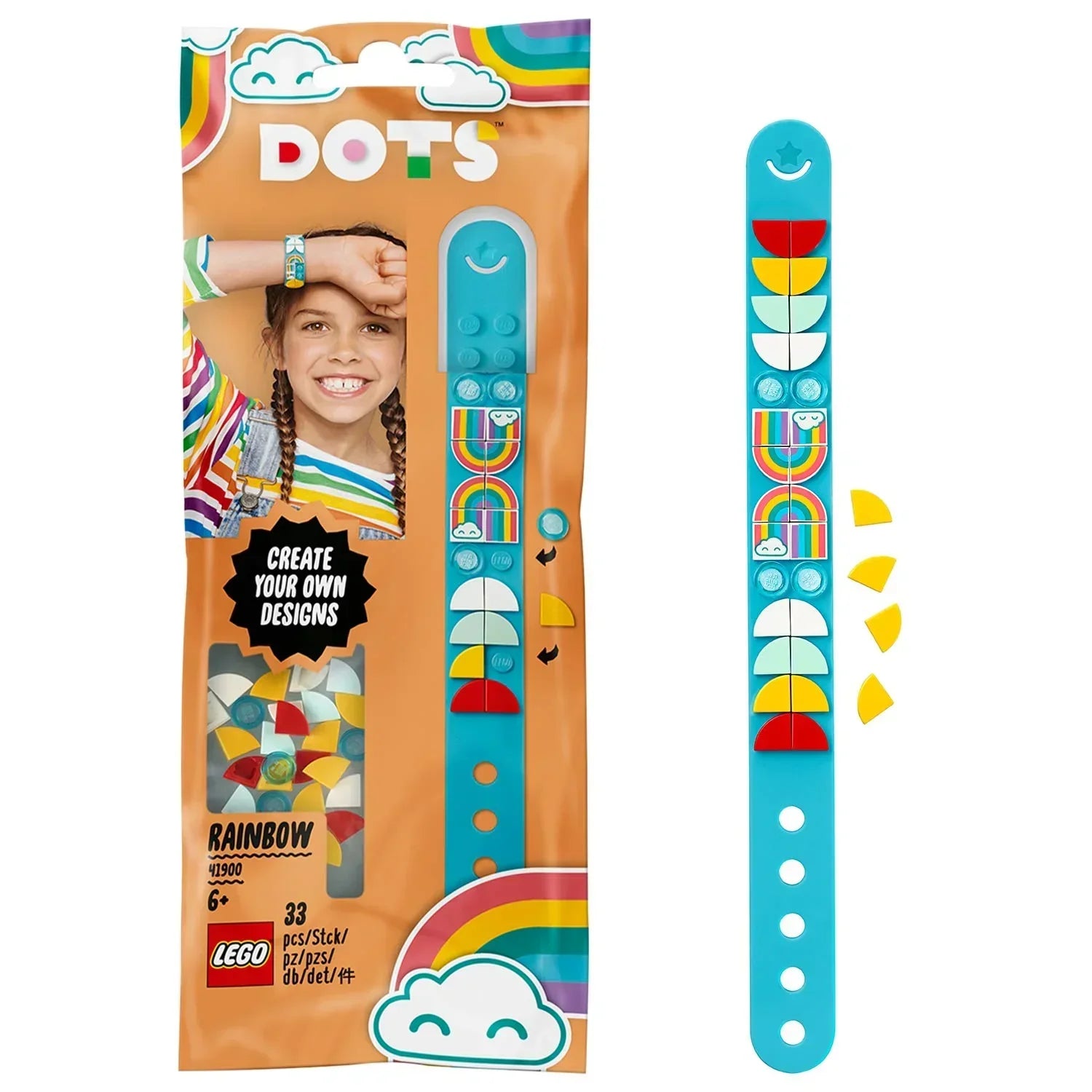 LEGO DOTS Rainbow Bracelet 41900 Kit - Jaiman Toys