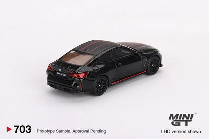 Mini GT 1:64 BMW M4 CSL Black Sapphire – MiJo Exclusives Limited Edition #703 Diecast Model (Blister Pack)
