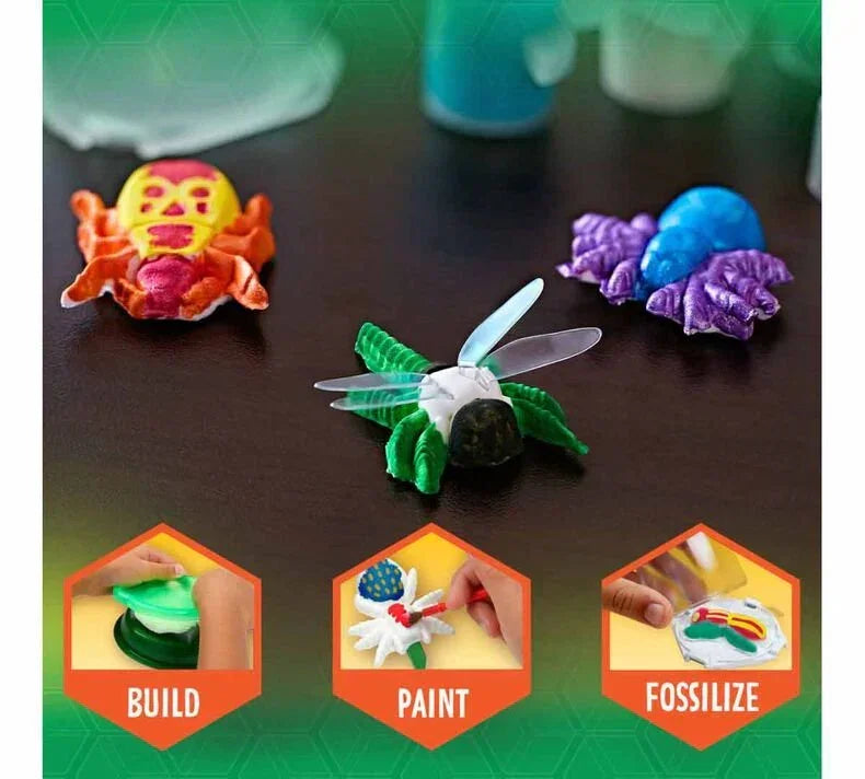 CRAYOLA! Critter Creator Metallic Bug Fossil - Jaiman Toys