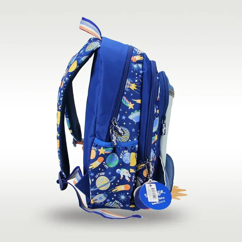 Smiggle School Bag : Rocket Colorful & Stylish 14 Inch Backpack for Kids - Jaiman Toys