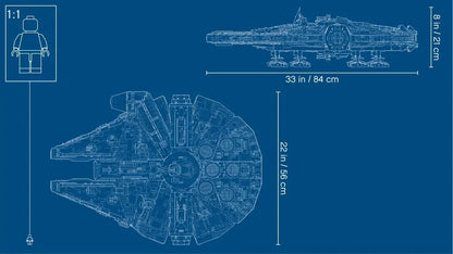 LEGO Star Wars Ultimate Millennium Falcon 75192 Expert Building Kit and Starship Model, Best Gift and Movie Collectible for Adults (7541 Pieces)