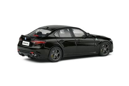 Solido : ALFA ROMEO GIULIA QUADRIFOGLIO BLACK (Scale 1:43) - Jaiman Toys