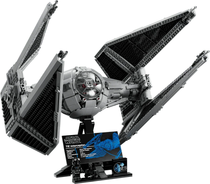 LEGO Star Wars 75382 TIE Interceptor Building Set  Collectible Starfighter Model (957 Pieces)