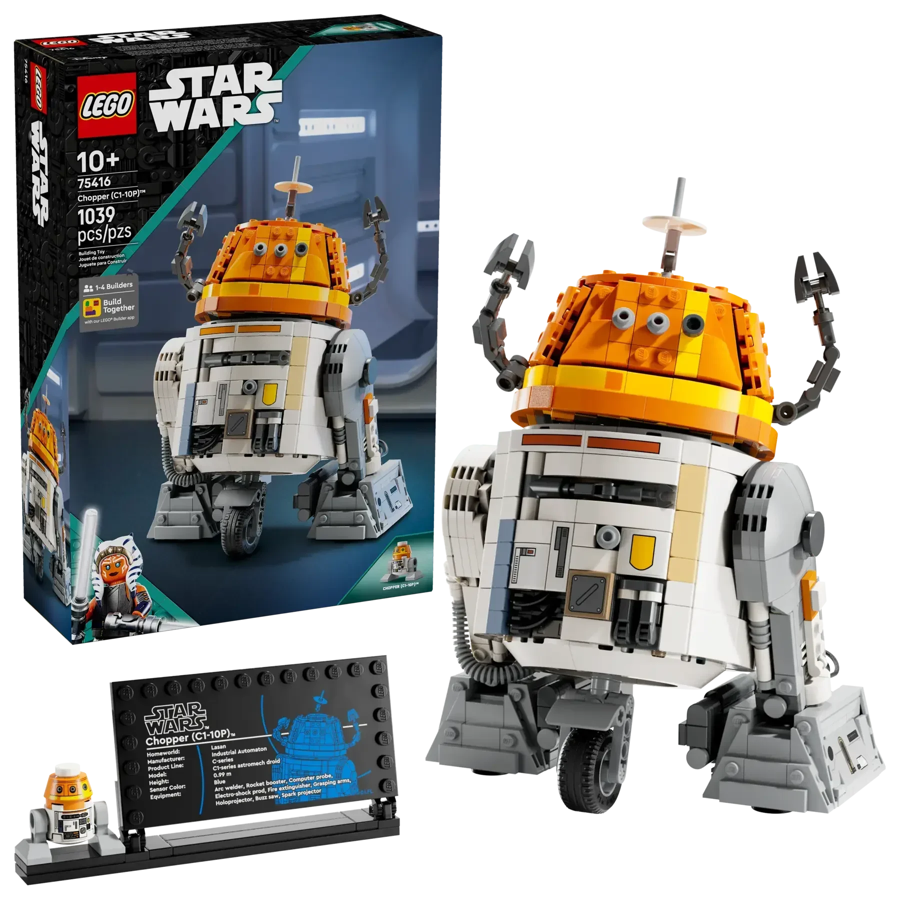 LEGO Star Wars 75416 Chopper (C110P) Astromech Droid  Buildable Display Model for Ages 10+ - Jaiman Toys