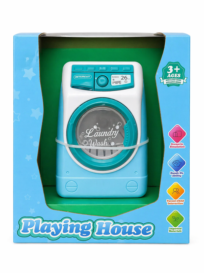 Kids Playing House Washing Machine Toy – Pretend Laundry Role Play Appliance Toy (3+ Years)