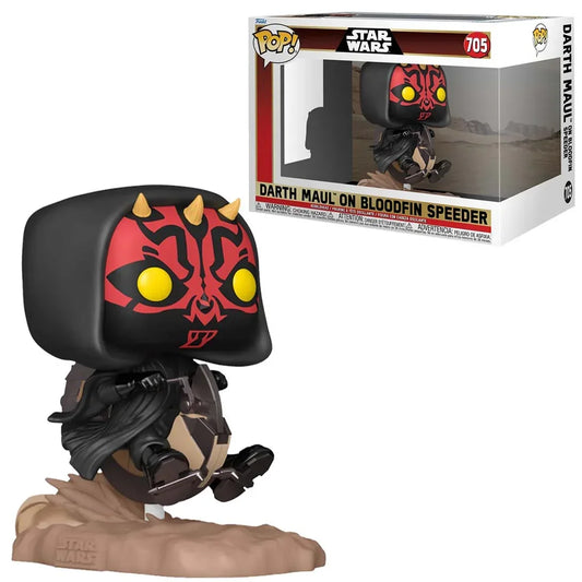 FUNKO POP! Collectible Action figure! Ride Deluxe: Star Wars EP1 The Phantom Menace Anniversary - Darth Maul on Bloodfin - Jaiman Toys