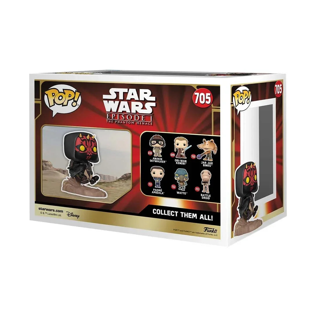 FUNKO POP! Collectible Action figure! Ride Deluxe: Star Wars EP1 The Phantom Menace Anniversary - Darth Maul on Bloodfin - Jaiman Toys