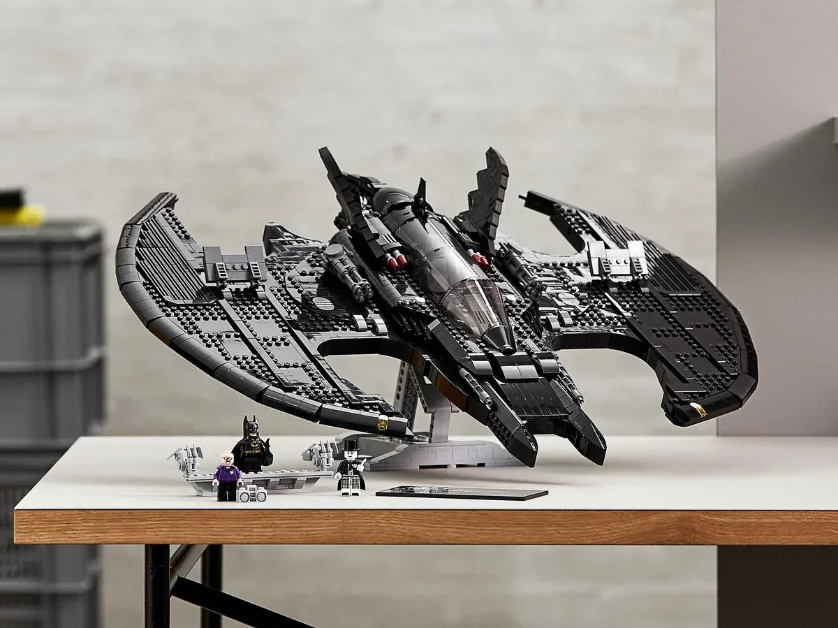 LEGO DC 76161 Batman 1989 Batwing – Buildable Superhero Display Kit