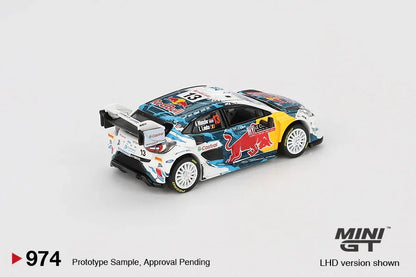 MINI GT Ford Puma Rally1 #13 2024 Rally Monte Carlo – Red Bull WRC 1:64 Die-Cast Model Car