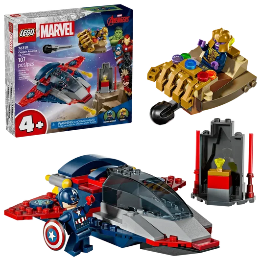 LEGO 76319 Marvel Captain America vs. Thanos  107 Piece 4+ - Jaiman Toys