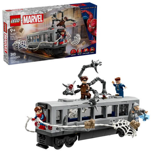 LEGO Marvel 76321 SpiderMan vs. Doc Ock Subway Train Scene  BuildandPlay Set for Ages9+ - Jaiman Toys