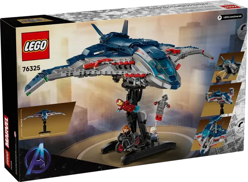 LEGO® Marvel Avengers Quinjet 76325 – 1131 Piece Infinity Saga Set - Jaiman Toys