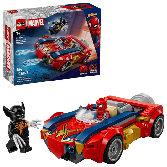 LEGO® 76336 Marvel Spider-Man Car vs. Venomized Wolverine | 134 Pieces | Ages 7+