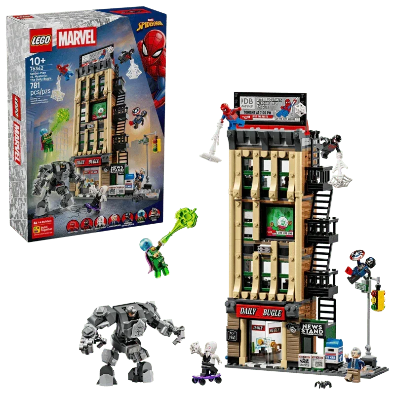 LEGO® 76342 Marvel Spider-Man vs. Mysterio: The Daily Bugle | 781 Pieces | Ages 10+
