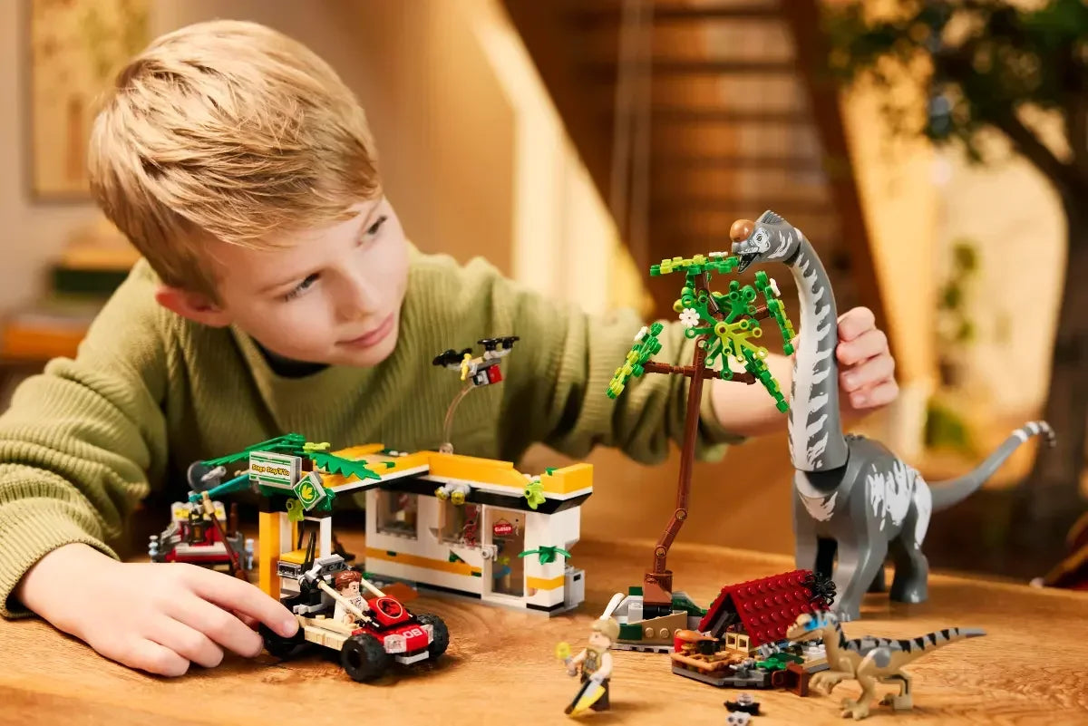 LEGO 76973 Jurassic World Raptor & Titanosaurus Tracking Mission Dinosaur Toy Building Blocks Toys (582 Pieces)