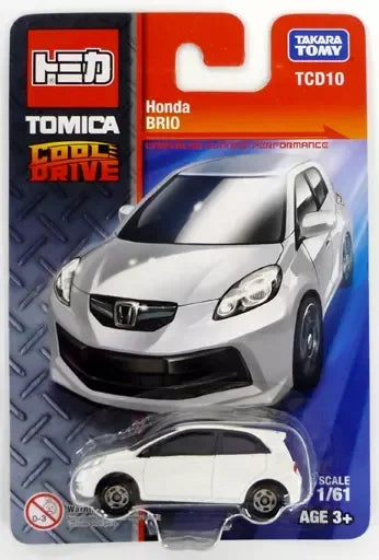 Honda Brio Tomica Cool Drive TAKARA TOMY Model Car 1/61 Scale (White) - Jaiman Toys