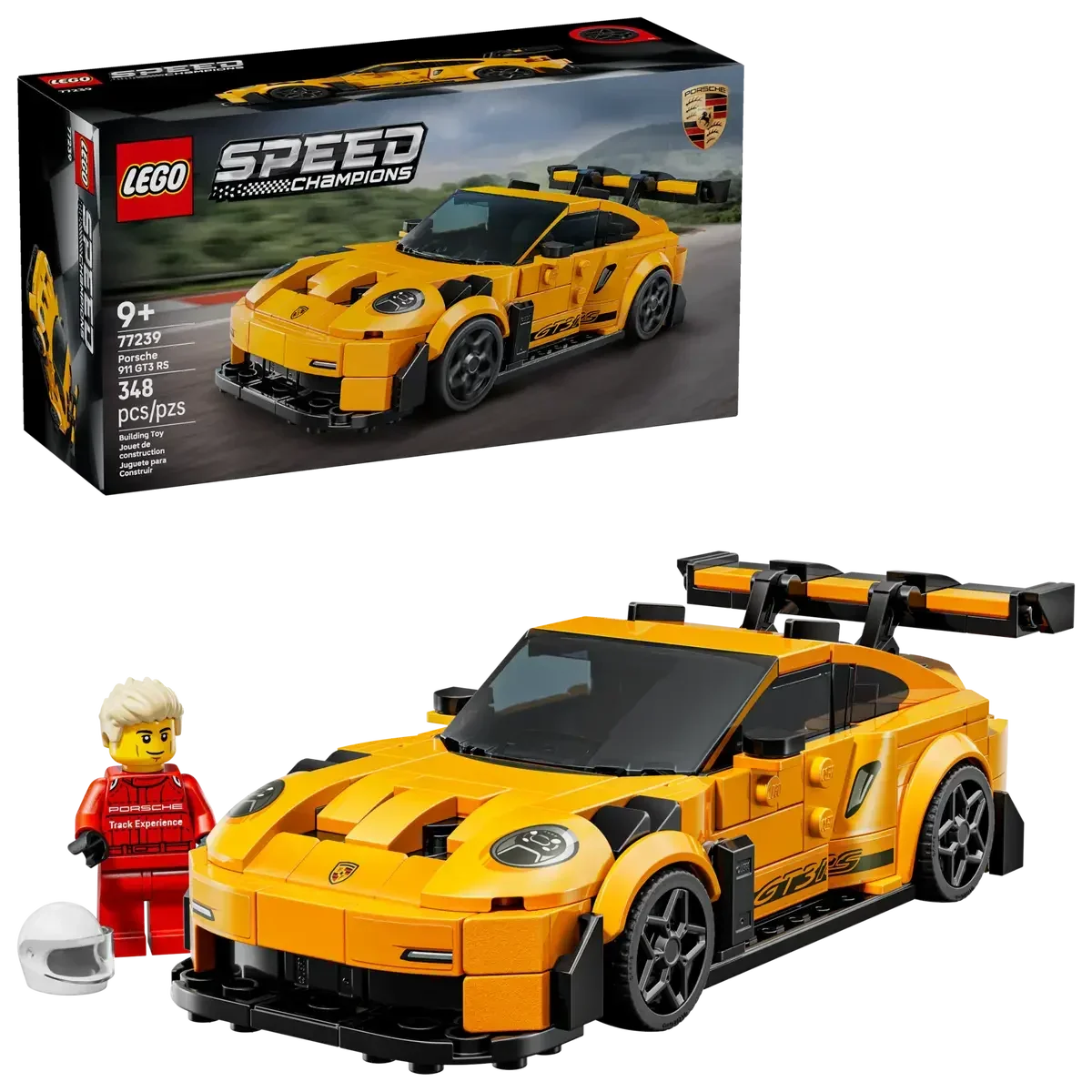 LEGO 77239 Speed Champions Porsche 911GT3RS  348Piece Super Car with Driver Minifigure (Ages9+) - Jaiman Toys
