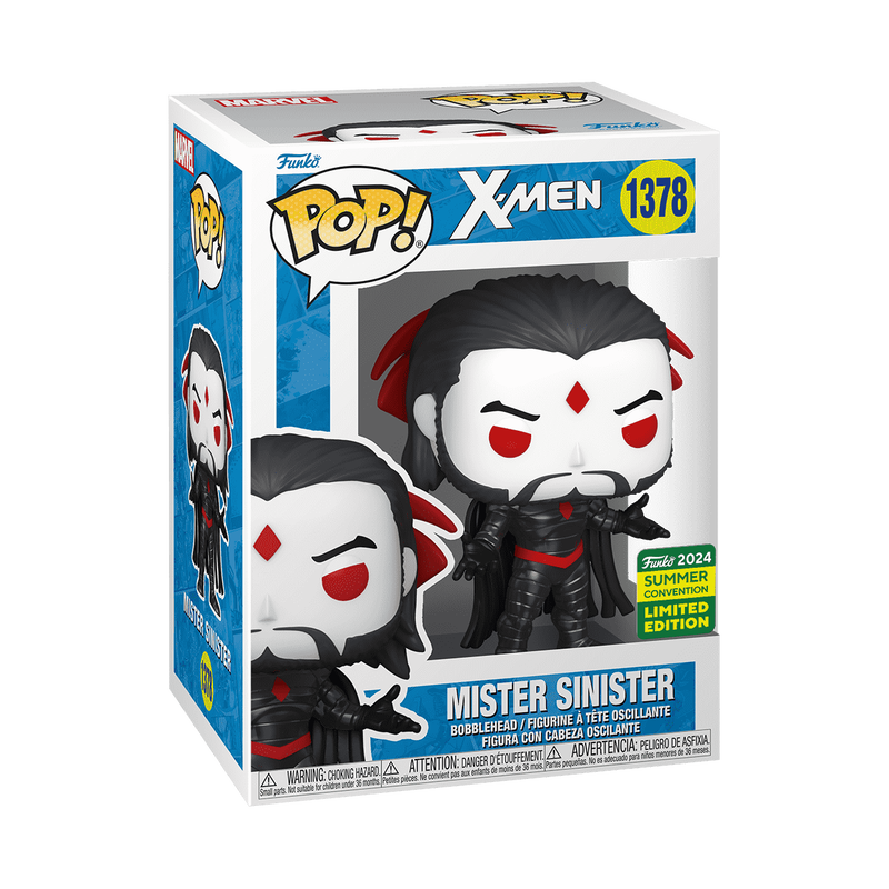 Funko Pop X-Men Mister Sinister #1378 Vinyl Bobblehead Figure – Marvel Collectible Summer Convention Limited Edition with Window Display Box