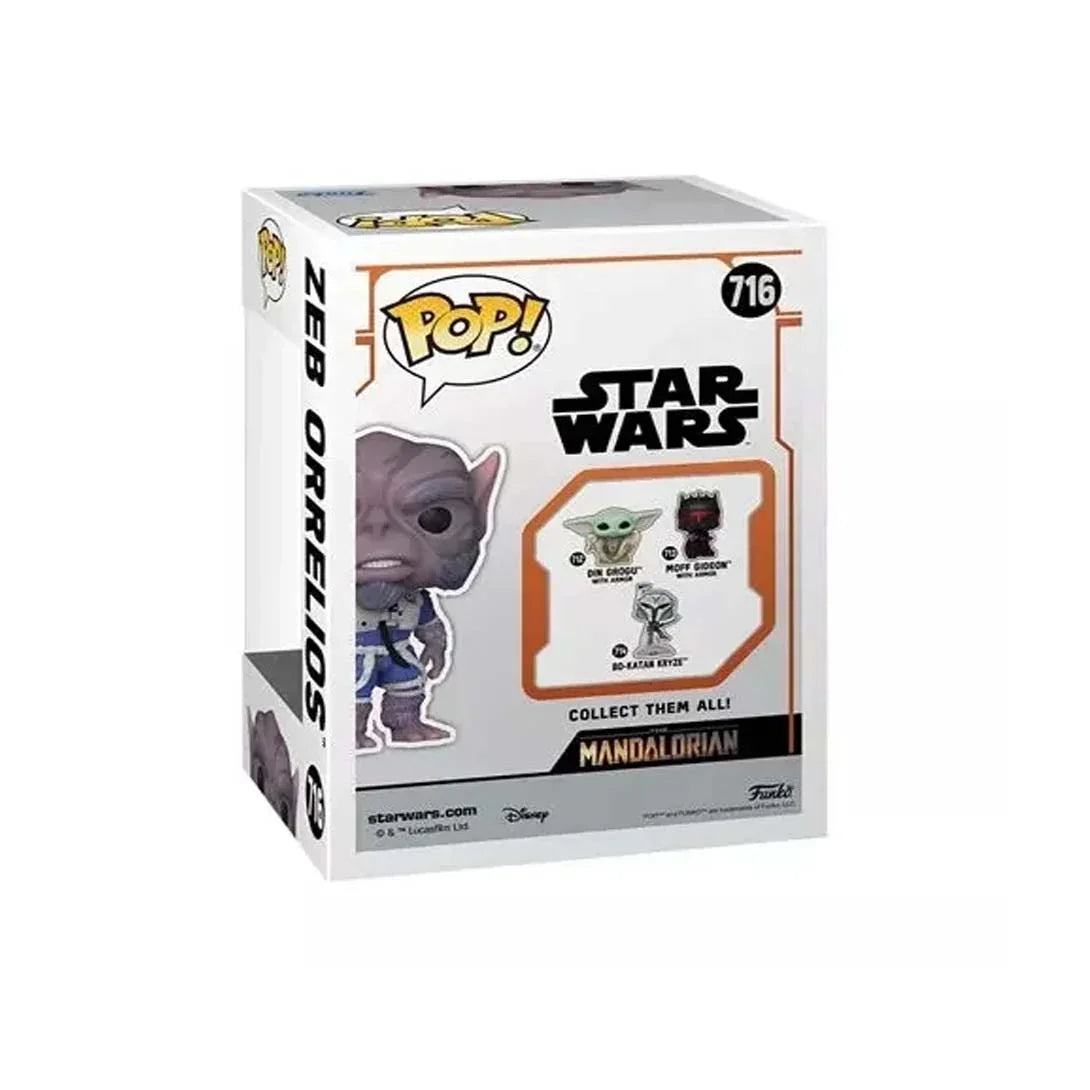 Funko POP! Collectible Action Figure Star Wars Mandalorian Exclusive Zeb Orrelios Figure #716 + Protector - Jaiman Toys