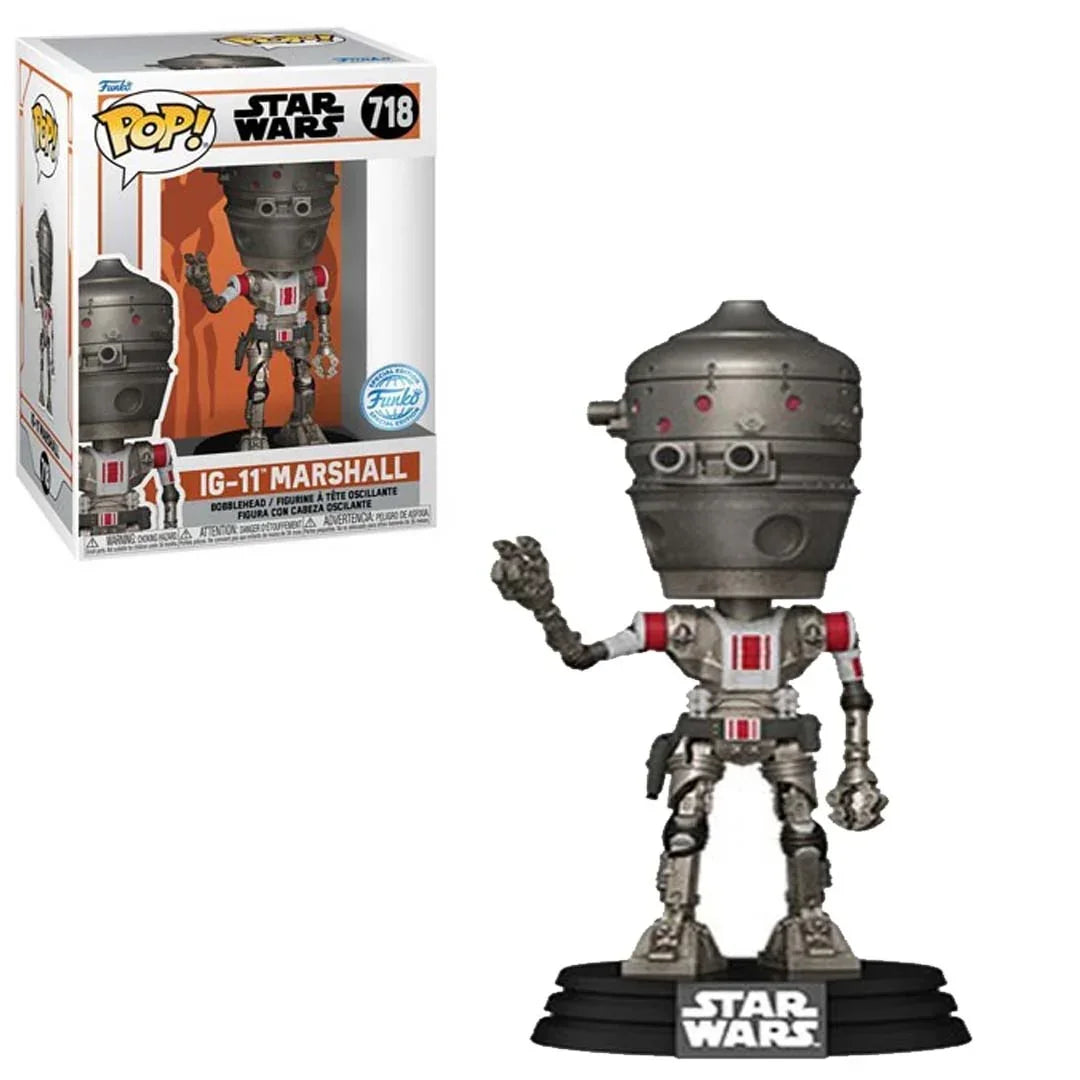 Funko POP! Star Wars Mandalorian IG-11 Marshall Collectible Action Figure (Target Exclusive) - Jaiman Toys