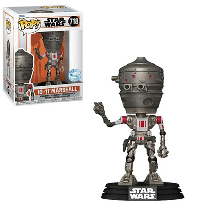 Funko POP! Star Wars Mandalorian IG-11 Marshall Collectible Action Figure (Target Exclusive) - Jaiman Toys