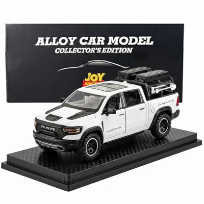 JOY JUNCTION 1:32 RAM Mammoth Pickup Truck Diecast Model – Alloy Metal Pullback Car with Openable Doors | Collector’s Edition