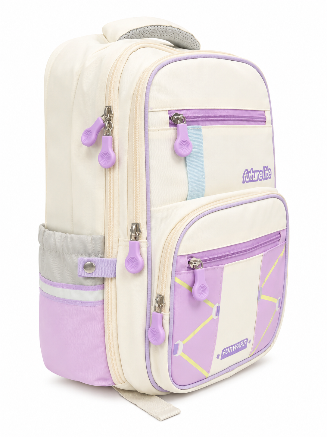 Futurelife Adventurer School Backpack for Kids 40cm | Lightweight Ergonomic School Bag with Multiple Compartments, Chest Strap & Water Bottle Pockets