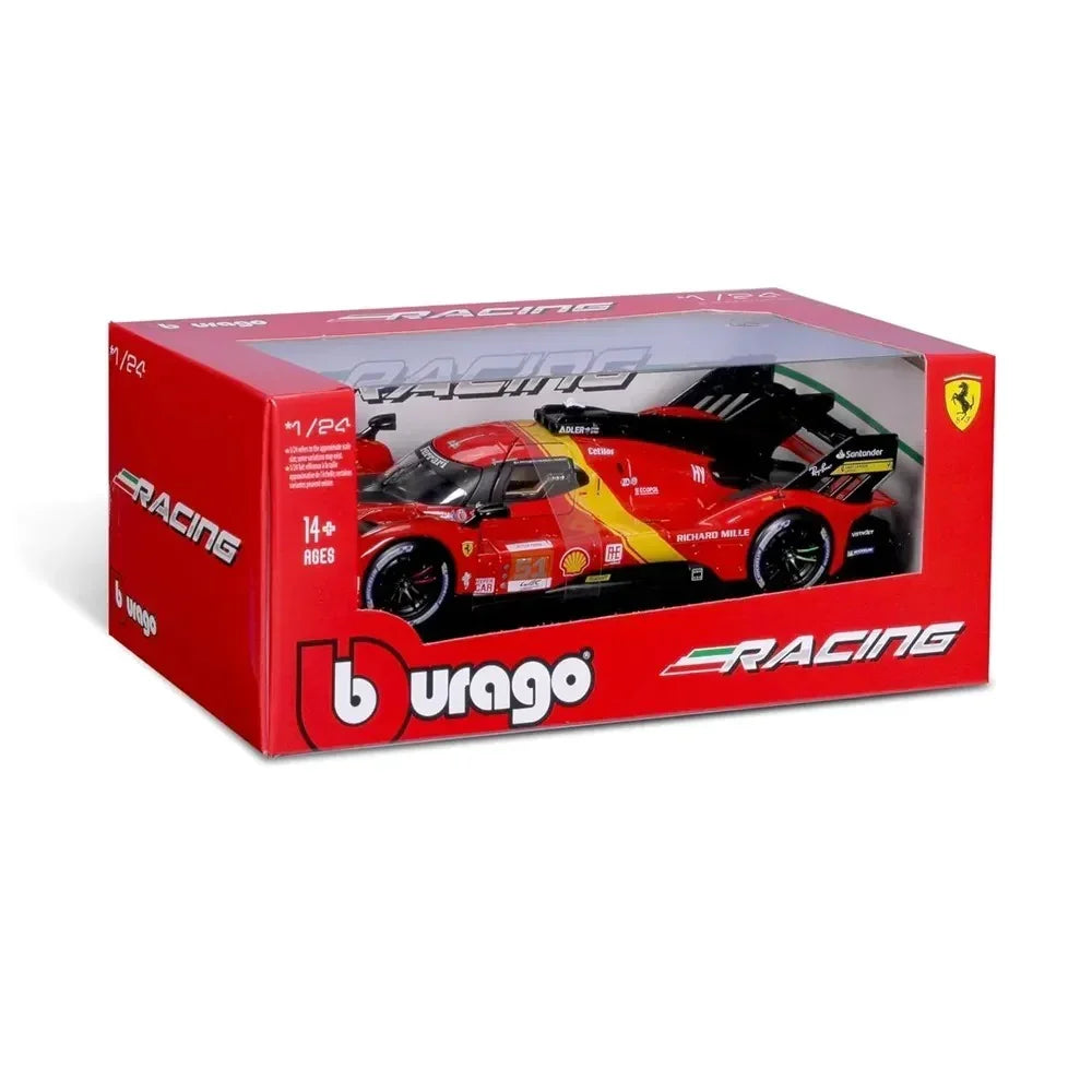 Bburago Racing 1/24 Ferrari 499P 24th LeMans Diecast Car Model for Collectors 14+ Years - Jaiman Toys