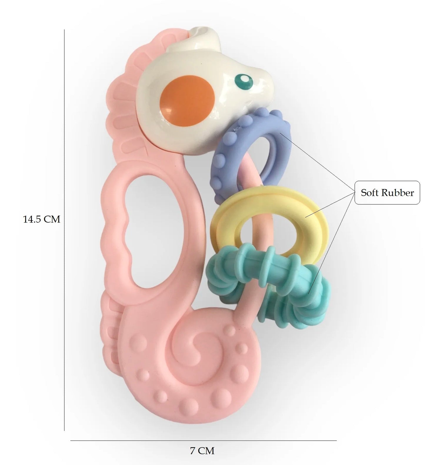 Huanger Baby Rattles Gift Set – Infant Sensory Rattle Toys for Newborns with Teether & Grasping Toys (0+ Months)