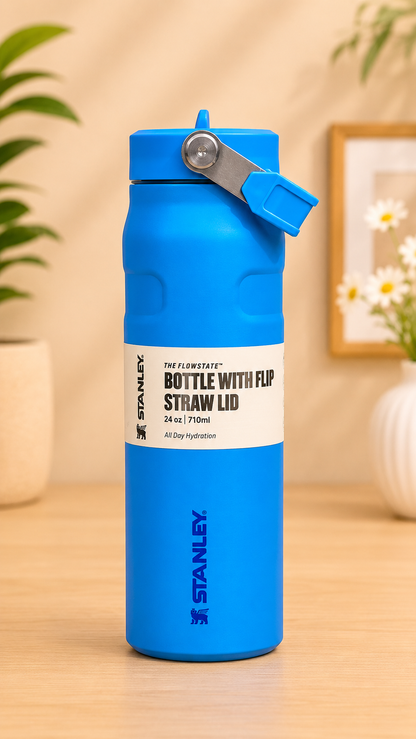 Stanley The FlowState Bottle with Flip Straw Lid 24oz / 710ml Insulated Water Bottle (Assorted Colours)