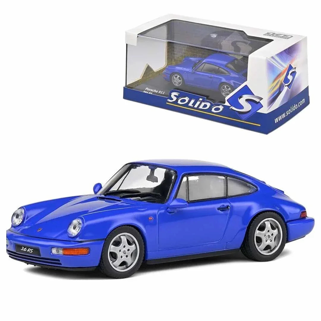 Solido S4312901 Porsche 964 RS 1992 Blue - Jaiman Toys