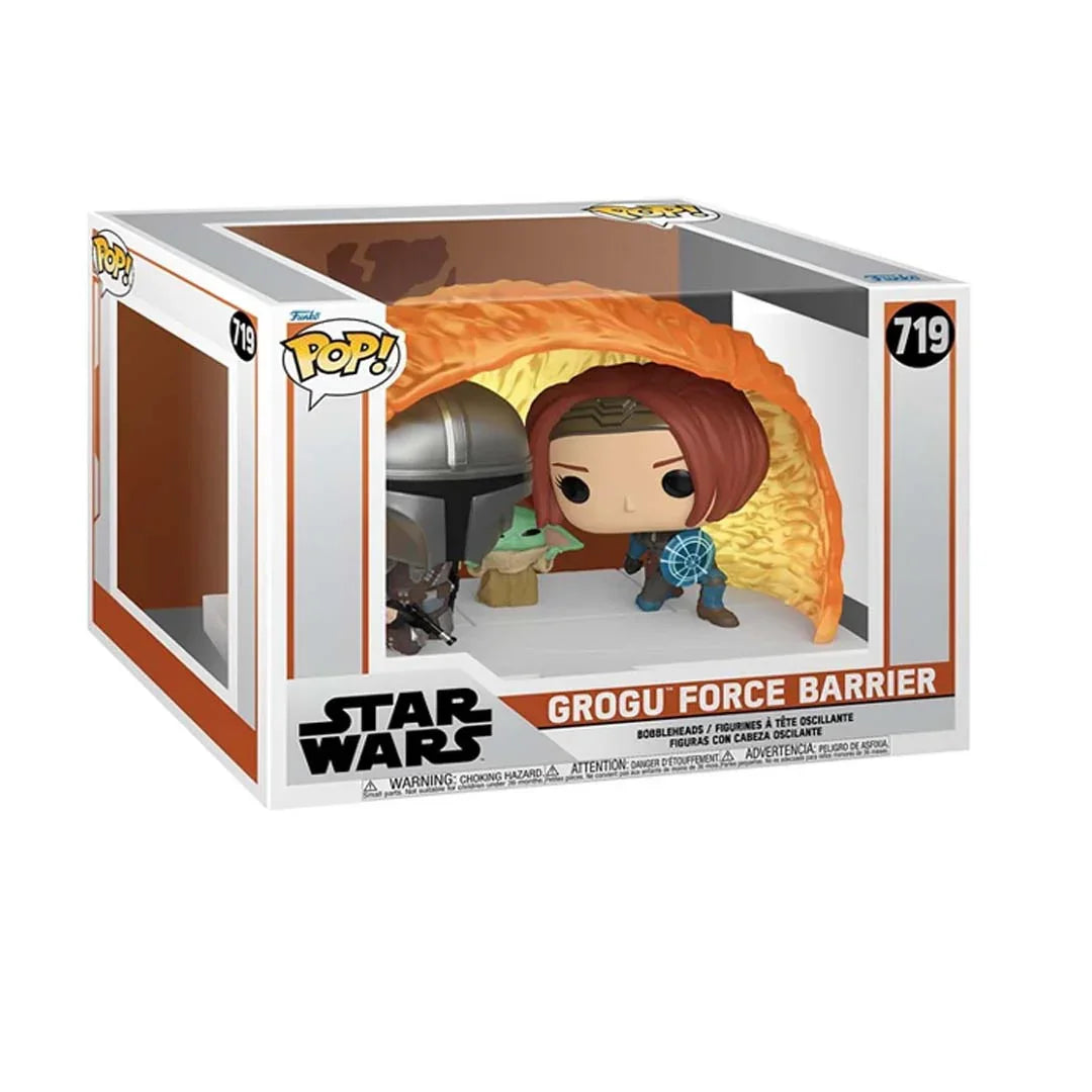 Funko Pop! Moments: The Mandalorian - Barrera de la Fuerza Grogu Collectible Action Figure - Jaiman Toys