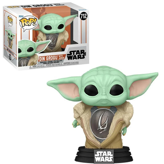 Funko POP! Collectible Action Figure Din Grogu con Armor 712 - Star Wars Collectible Action Figure - Jaiman Toys