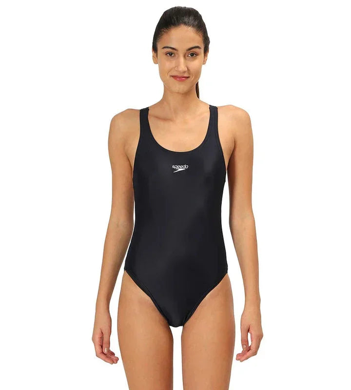 Speedo Women's Endurance 10 Lycra Racerback One-Piece Swimsuit – Black | Chlorine Resistant & UPF 40+ Sun Protection