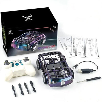 SG900PRO Dual-Mode 2-in-1 Flying Car Drone – RC Air + Ground Vehicle with LED Lights (Blue)