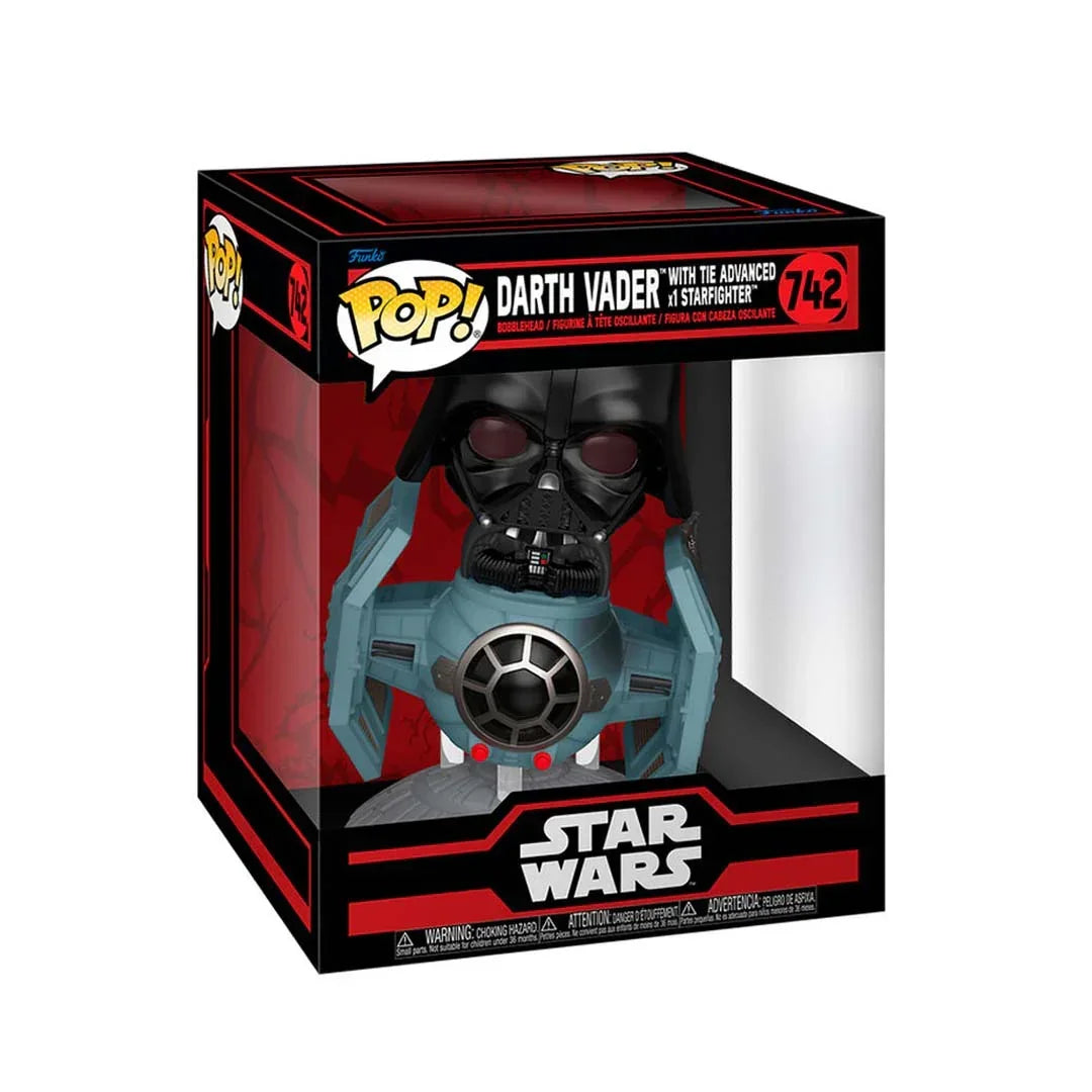 Funko Pop! Collectible Action Figure Rides Deluxe Star Wars Darth Vader with Tie Advanced Starfighter - Jaiman Toys