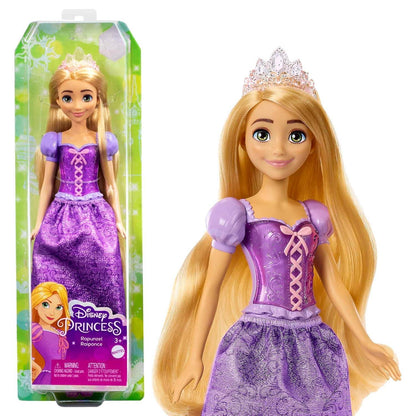 Mattel Disney Princess Dolls, Rapunzel Posable Fashion Doll with Sparkling Clothing&Accessories, Disney Movie Toys - Jaiman Toys