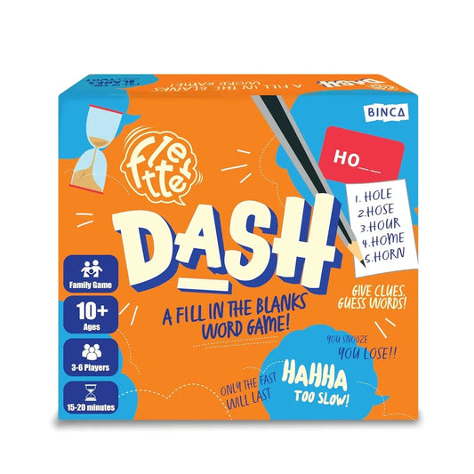 Binca Fletter Dash – Scrabble Inspired Fill in the Blanks Word Board Game (3–6 Players, 10+) - Jaiman Toys