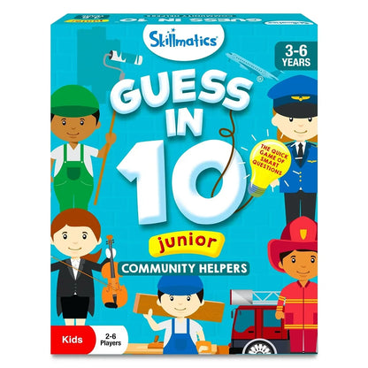 Skillmatics Card Game - Guess in 10 Junior Community Helpers for Kids, Boys, Girls, and Families Who Love Board Games and Educational Toys, Travel Friendly,... - Jaiman Toys