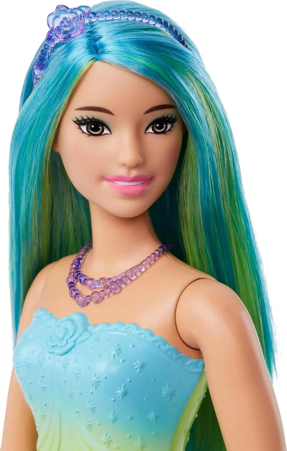 Barbie Royal Doll with Pink and Blonde Fantasy Hair, Colorful Accessories, Pink Ombre Bodice and Butterfly-Print Skirt - Jaiman Toys
